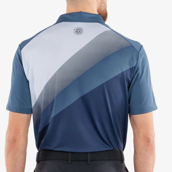 Galvin Green Macoy Polo Shirt - Navy/Alaskan Blue - Image 4