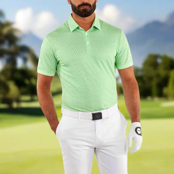 Galvin Green Manuel Polo Shirt - Fresh Green/White - Image 4