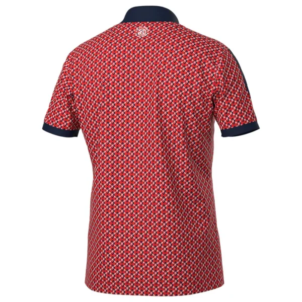 Galvin Green Maxwell Polo Shirt - Red/Navy - Image 5