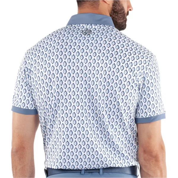 Galvin Green Maxwell Polo Shirt - Moonlight Blue/White - Image 4