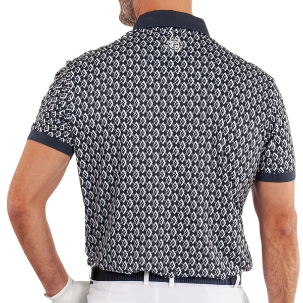 Galvin Green Maxwell Polo Shirt - Navy/Cool Grey - Image 4