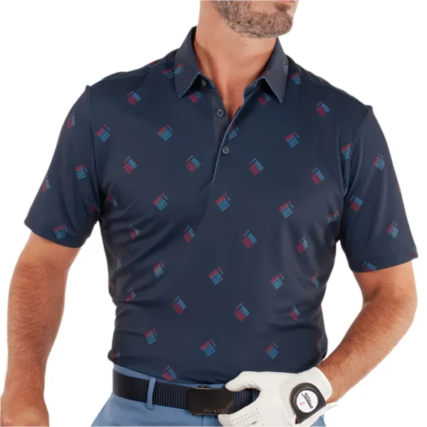 Galvin Green Memo Polo Shirt - Navy - Image 3