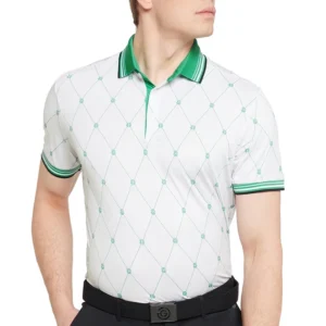 Galvin Green Miguel Polo Shirt - White/Golf Green