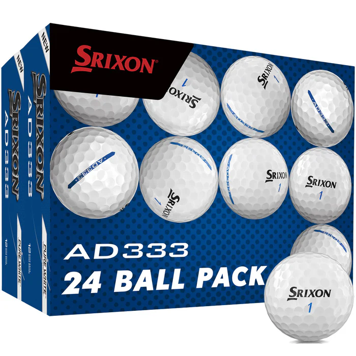 Srixon AD333 Golf Balls - White - Double Dozen
