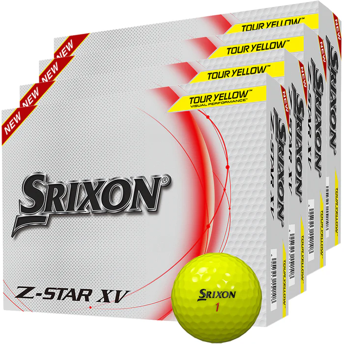 Srixon Z-Star XV Golf Balls - Tour Yellow - 4 Dozen Pack
