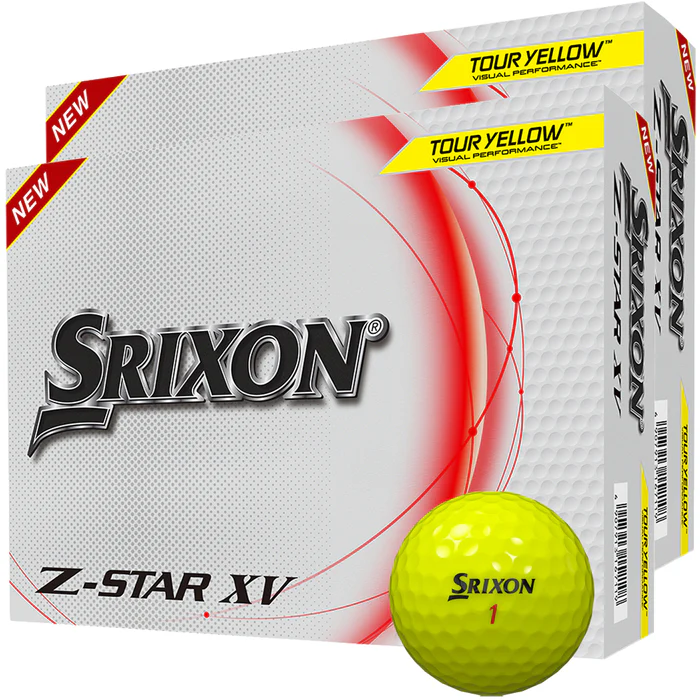 Srixon Z-Star XV Golf Balls - Tour Yellow - Double Dozen