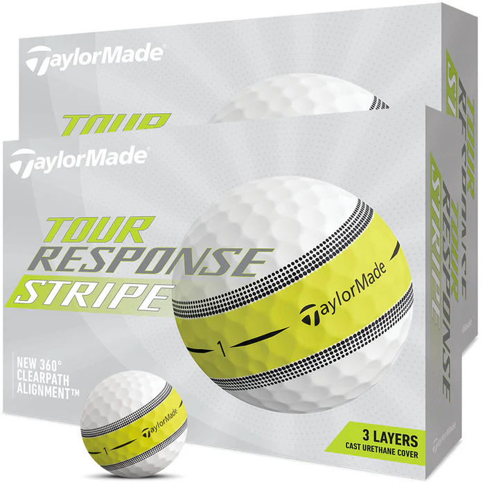 TaylorMade Tour Response Golf Balls - Stripe - Double Dozen