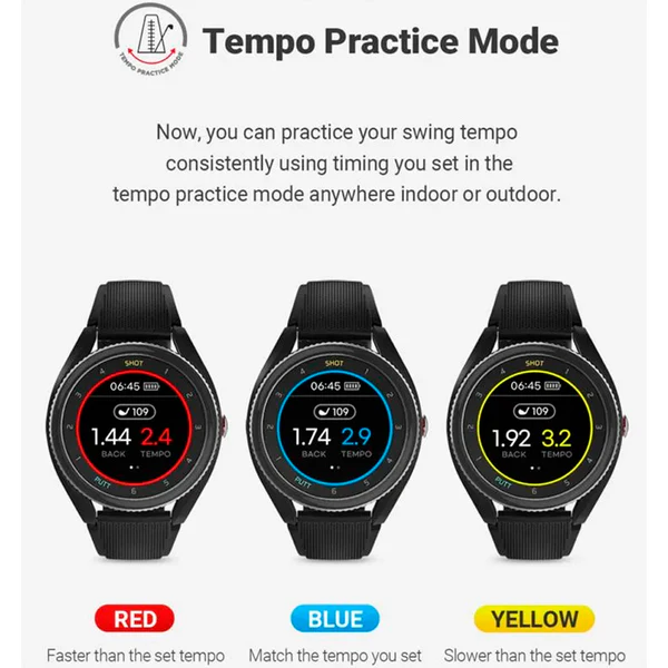 Voice Caddie T9 Golf GPS Rangefinder Watch - Black - Image 7