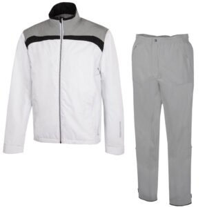 Galvin Green Anton/Alan Waterproof Suit - White/Sharkskin + Cool Grey