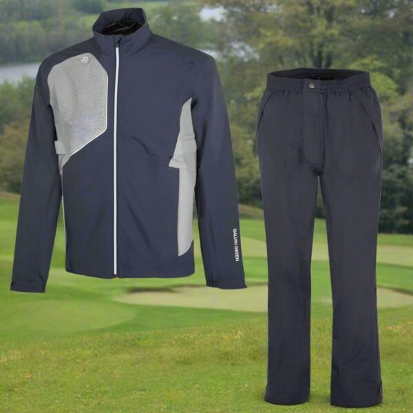 Galvin Green Ames/Alan Waterproof Suit - Navy/Cool Grey + Navy - Image 8