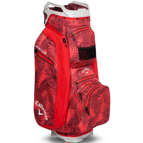 Callaway Org 14 HD Waterproof Cart Bag - Red Palms/Light Grey - Image 3