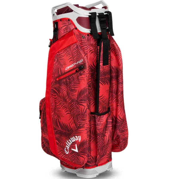 Callaway Org 14 HD Waterproof Cart Bag - Red Palms/Light Grey - Image 4