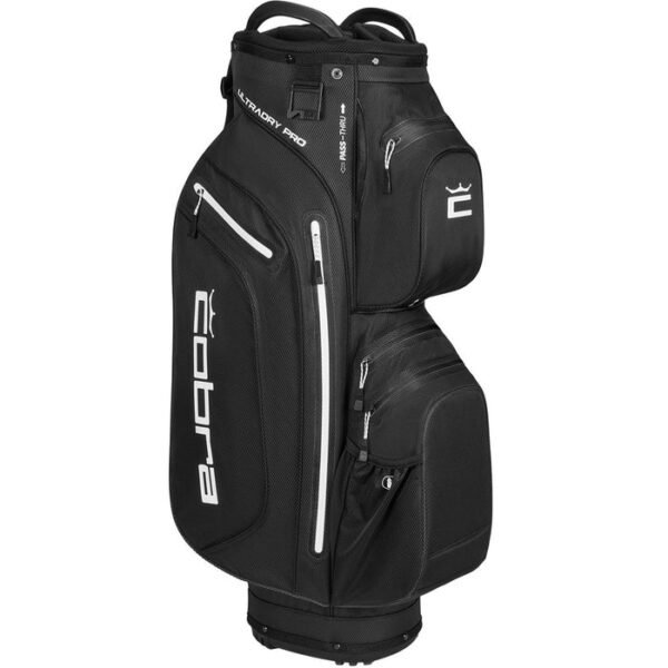 Cobra Ultradry Pro Waterproof Cart Bag - Black/White - Image 3