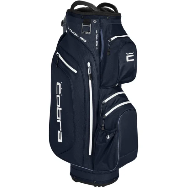 Cobra Ultradry Pro Waterproof Cart Bag - Navy Blazer/White - Image 3