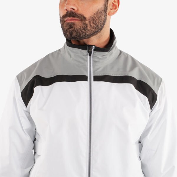 Galvin Green Anton/Alan Waterproof Suit - White/Sharkskin + Black - Image 4