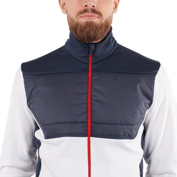 Galvin Green Dylan Full Zip Pullover - Navy/Red/White - Image 3