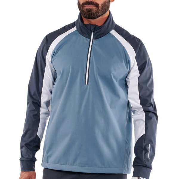 Galvin Green Laurent Windproof Pullover Jacket - Moonlight Blue/Navy - Image 3