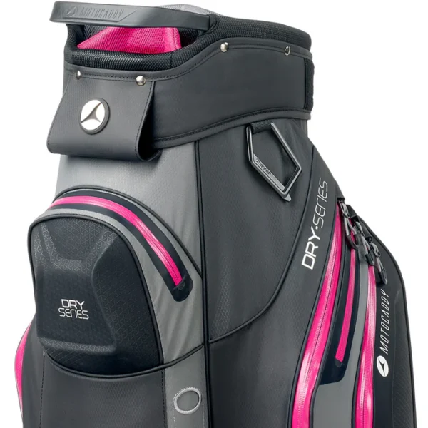 Motocaddy Dry Series Cart Waterproof Bag - Charcoal/Fuchsia - Image 5
