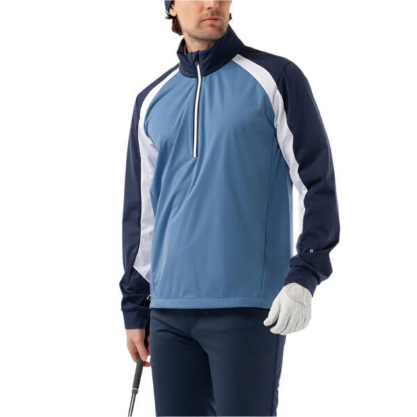 Galvin Green Laurent Windproof Pullover Jacket - Moonlight Blue/Navy - Image 5
