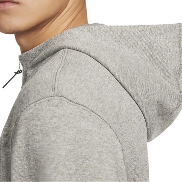 Nike Dri-FIT 1/2 Zip Hoodie - Dust/White/Brushed Silver - Image 3