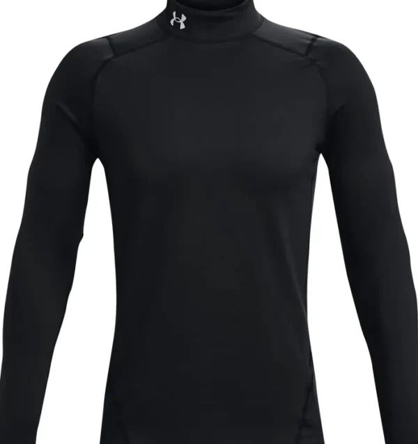 Under Armour ColdGear Armour Fitted Mock - Black/White - Image 3