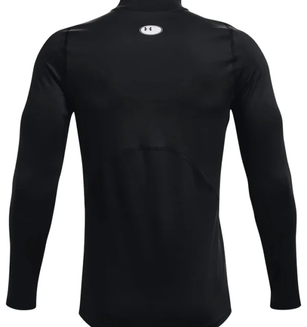Under Armour ColdGear Armour Fitted Mock - Black/White - Image 4