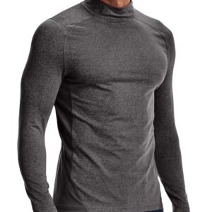 Under Armour ColdGear Armour Fitted Mock - Charcoal Light Heather/Black