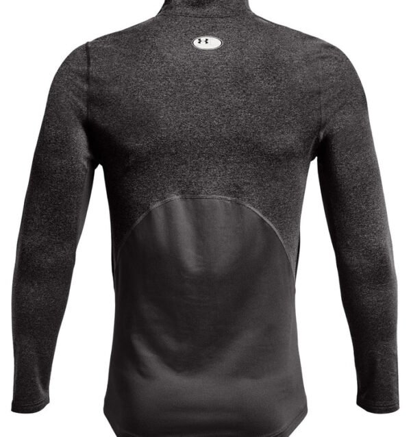 Under Armour ColdGear Armour Fitted Mock - Charcoal Light Heather/Black - Image 3