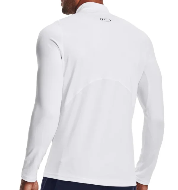 Under Armour ColdGear Armour Fitted Mock - White/Black - Image 3